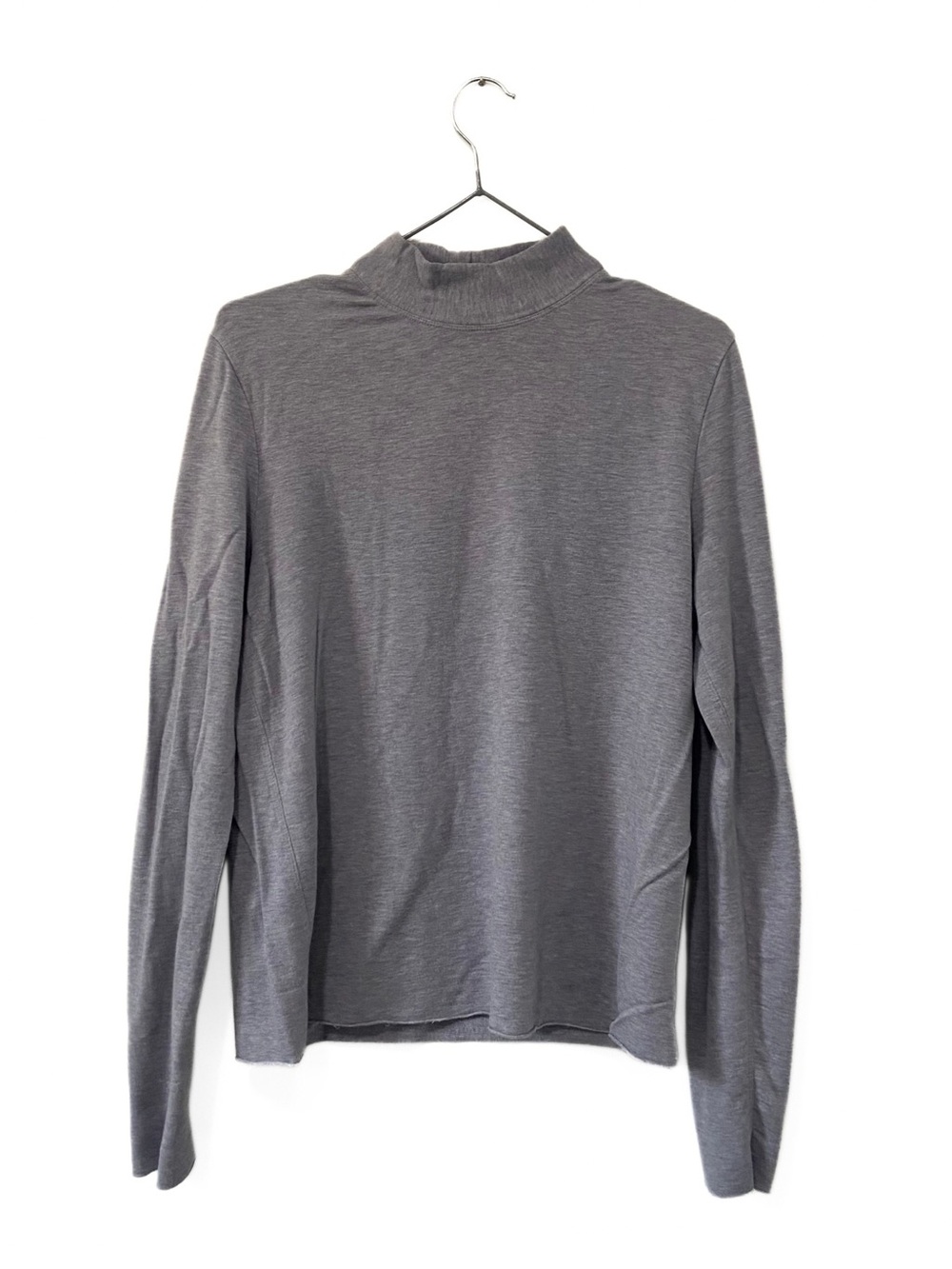 Kit and Ace Grey Mockneck Cashmere Blend Long Sleeve Knit Top Size 8